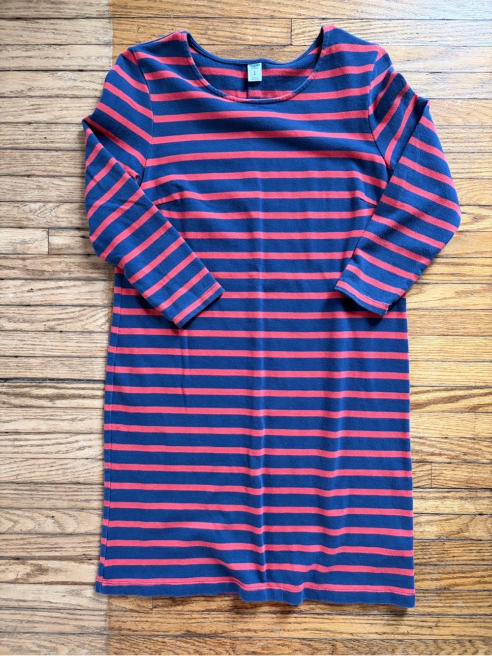 Old Navy Navy and Red Striped Dress